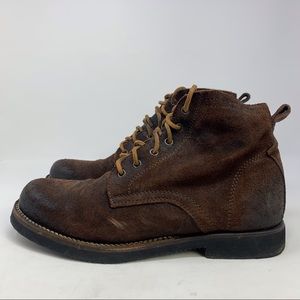 Frye Men’s Roland Lace Up Brown Suede Chukka Boots